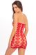 Платье в крупную сетку QUEEN OF HEARTS TUBE DRESS RED, OS , 757075REDOS