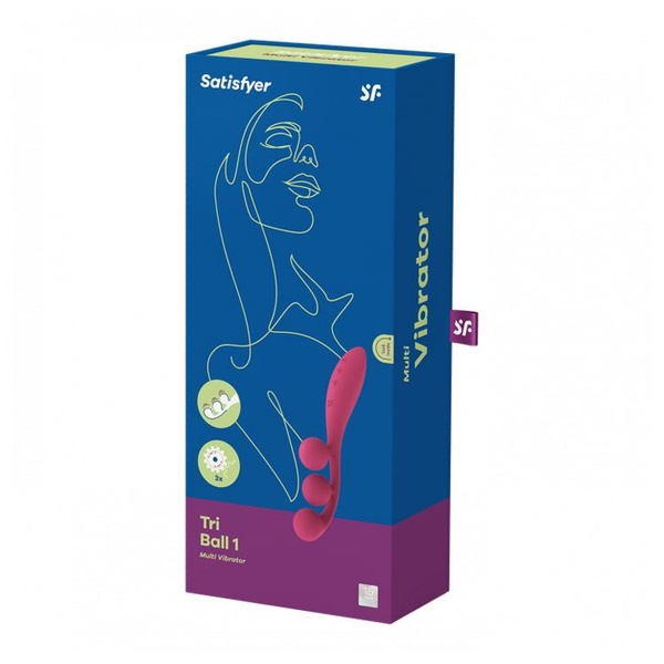 Універсальний вібратор Satisfyer Tri Ball 1, 3 мотори, гнеться , SO7785 SO7785 фото