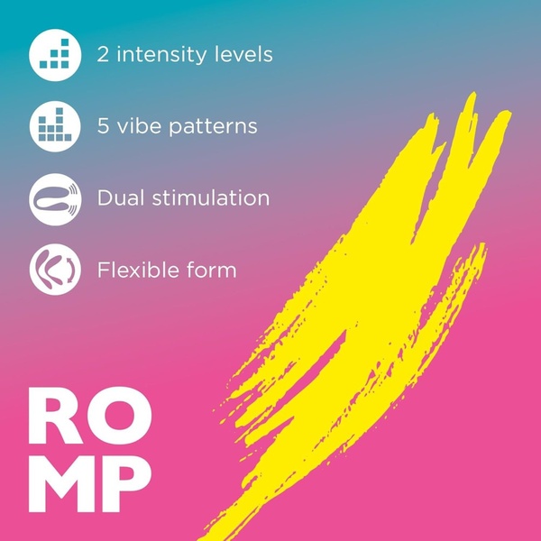 Вібратор для пар ROMP Join, бірюзовий, 23537/RPV51SG7