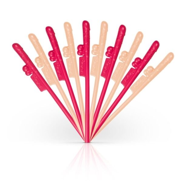 Соломинки для напоїв Easytoys, різнокольорові, 20 см, 10 шт.