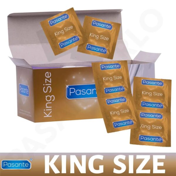 Презервативи великого розміру Pasante King Size латексні (ціна за упаковку, 144 шт.)