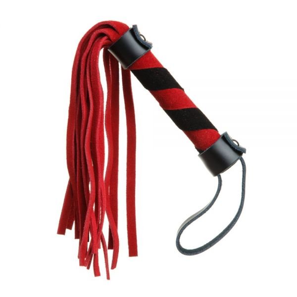 Батіг із замші міні FLOGGER BLACK / RED