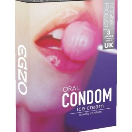 Оральні презервативи EGZO Ice Cream зі смаком ванільного морозива (ціна за упаковку, 3 шт. )