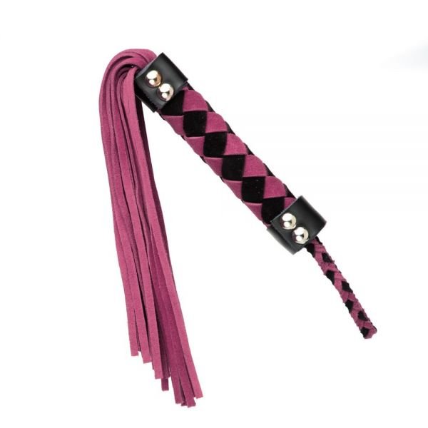 Батіг із замші ромб FLOGGER BLACK / PINK