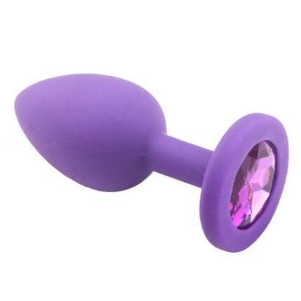 Анальна пробка Purple Silicone Light Violet, s