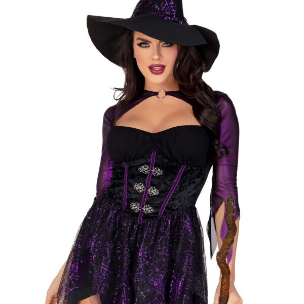 Костюм відьми Leg Avenue Mystical Witch M, сукня, капелюх