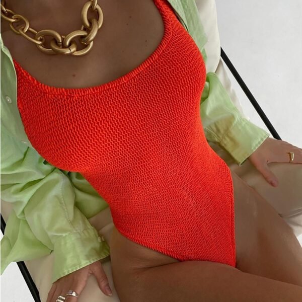 Купальник SW1333/4 (Жатка суцільний червоний)