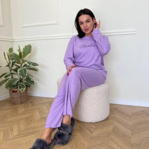 Піжама-домашній костюм DO4309 Фіолетовий PLUS SIZE