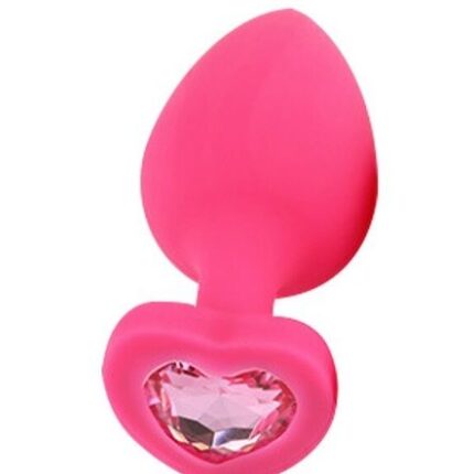 Анальна Pink Silicone Heart Light Pink, M