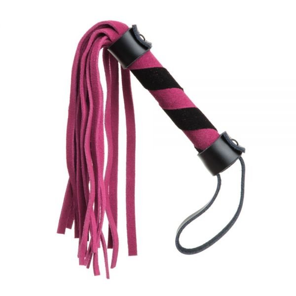 Батіг із замші міні FLOGGER BLACK / PINK
