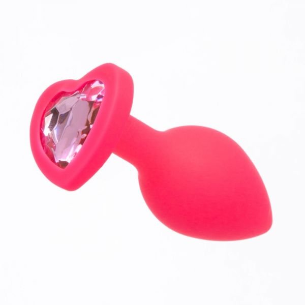 Анальна Pink Silicone Heart Light Pink, S