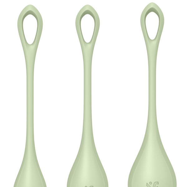 Набір вагінальних кульок Satisfyer Yoni Power 2 light, зелений