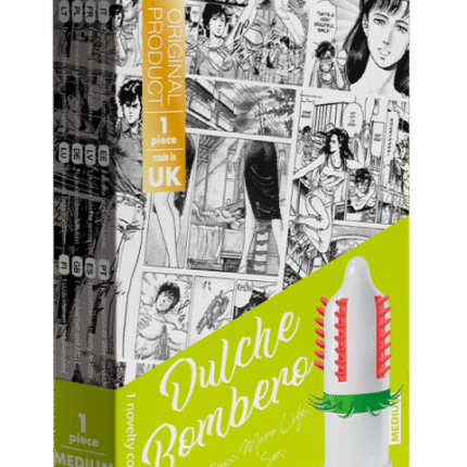 Презерватив зі стимулюючими вусиками та шипами EGZO Dulce Bombero латексний