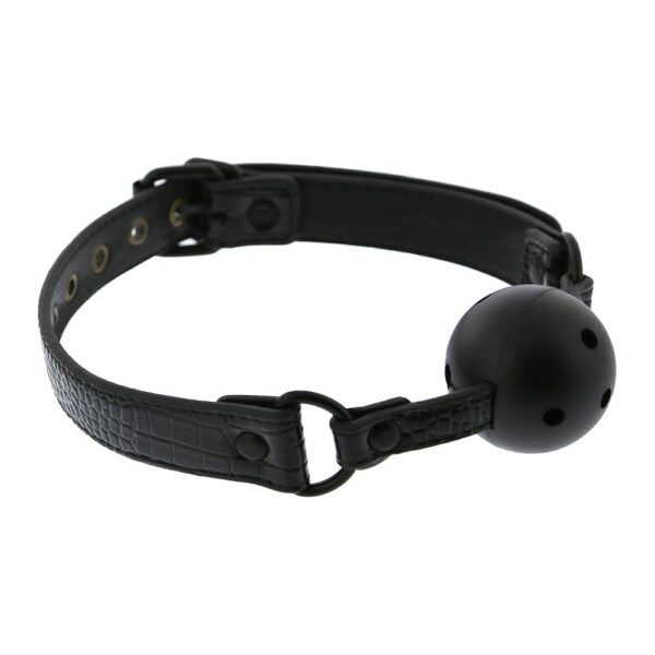 Кляп 4,7 см BLAZE LUXURY BALL GAG CROCO BLACK
