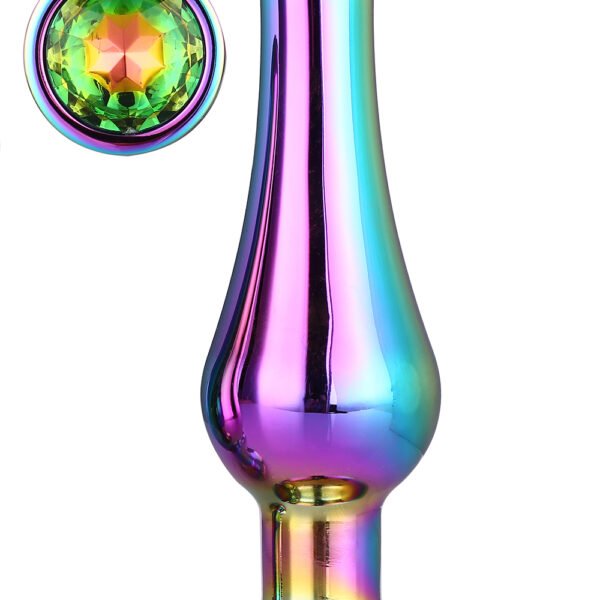 Анальна пробка конічної форми Dream Toys GLEAMING LOVE COLOURED PLEASURE PLUG L