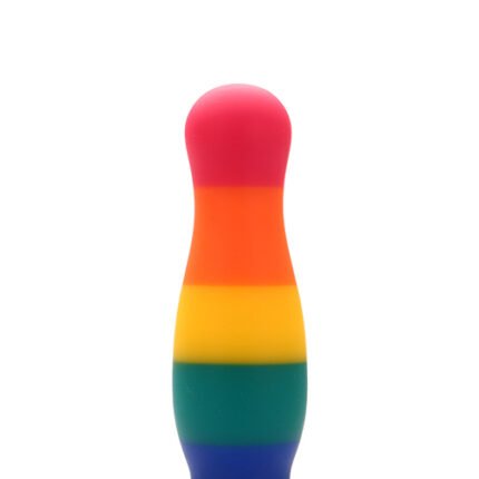 Райдужна анальна пробка COLOURFUL LOVE PLUG