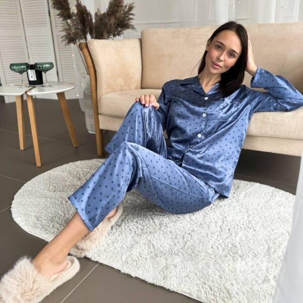Піжама сорочка та штани DO2676 Синій