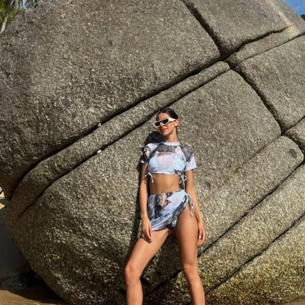 Купальник-костюм SW1396 (Мрамор)