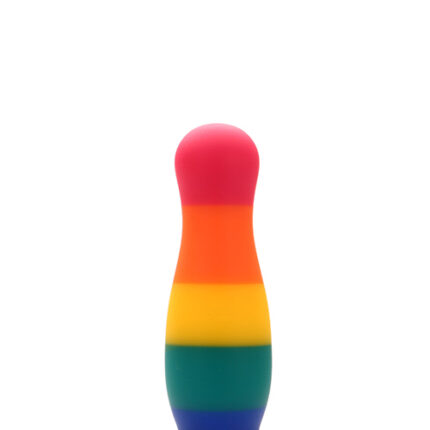 Райдужна анальна пробка COLOURFUL LOVE PLUG