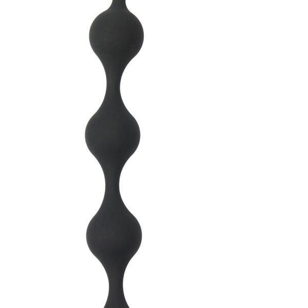 Анальний ланцюжок з кульками краплеподібної форми Dream Toys All Time Favorites чорний