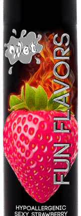 Розігріваючий їстівний лубрикант 4 в 1 Wet Fun полуниця 89 мл