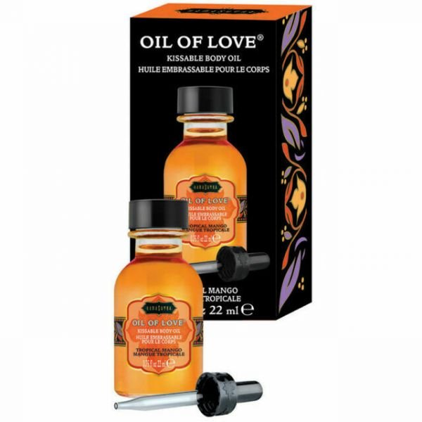 Їстівне масло для поцілунків Kamasutra OIL of LOVE тропічне Манго 22 мл