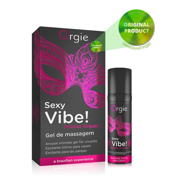 Рідкий вібратор Orgie "SEXY VIBE" вібрація + посилення оргазму, 15 мл