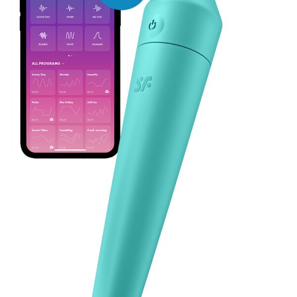 Потужна віброкуля з функцією керування зі смартфона Satisfyer Ultra Power Bullet 8, бірюзовий