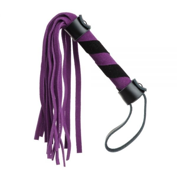 Батіг із замші міні FLOGGER BLACK / PURPLE
