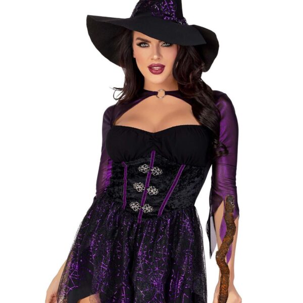 Костюм відьми Leg Avenue Mystical Witch L, сукня, капелюх