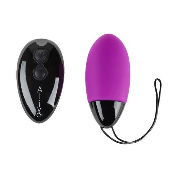 Віброяйце з дистанційним пультом Alive силіконове, фіолетове