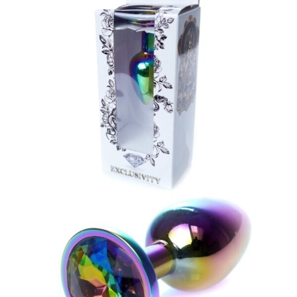 Анальна пробка з каменем Boss Series , Plug-Jewellery Multicolour PLUG- Clear