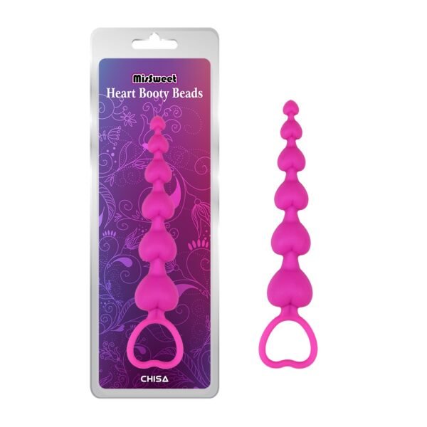 Анальна ялинка Chisa MisSweet Heart Booty Beads у формі рожевих сердець