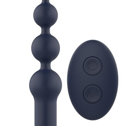 Анальна ялинка з вібрацією Dream Тoys Startroopers Apollo на пульті керування, чорна