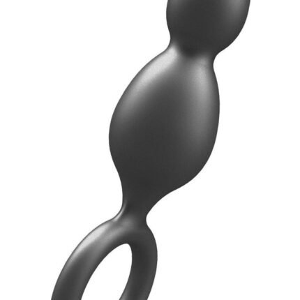 Анальна ялинка Toy Joy Buttocks The Plugger 2 Balls із тримачем, чорна