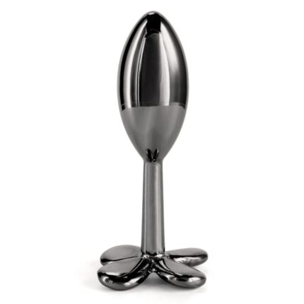 Анальна пробка металева NS Novelties Rear Assets Clover, чорний