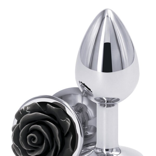 Анальний корок NS Novelties REAR ASSETS ROSE SMALL BLACK