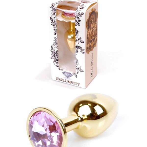 Анальна пробка з каменем Plug-Jewellery Gold PLUG-Rose S