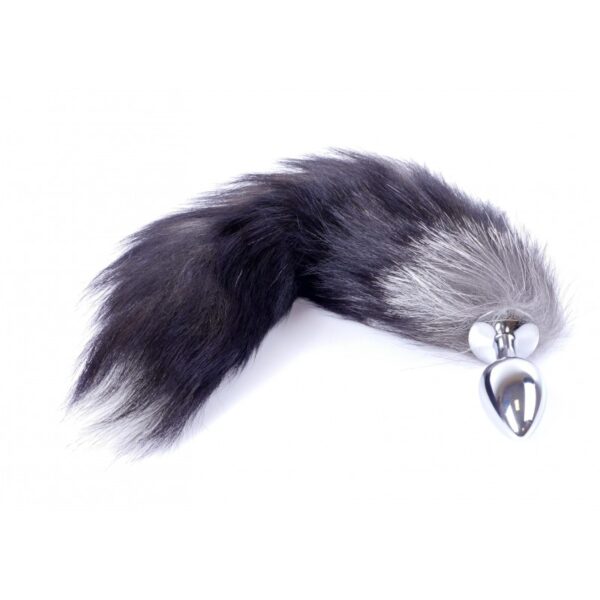 Анальна пробка з хвостом Boss of toys Fox TAIL-Black XXL