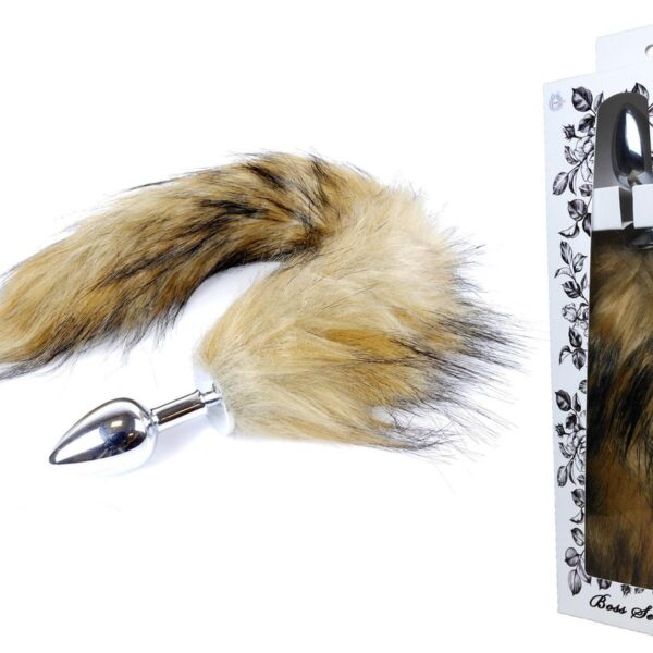 Анальна пробка з хвостом Boss of toys Fox TAIL-Brown XL