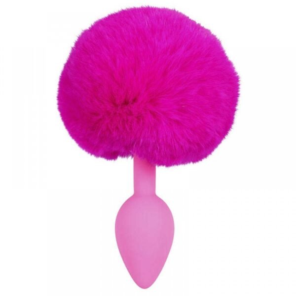 Анальна пробка із помпоном You2Toys Colorful Joy Bunny Tail Plug, силікон