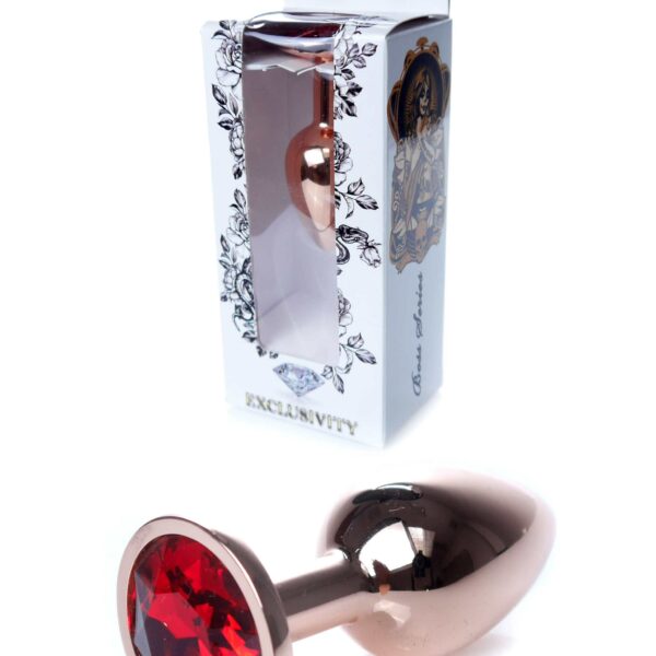 Анальна пробка S з червоним каменем Boss of toys Jewellery