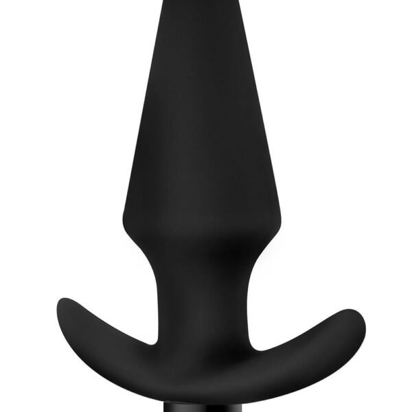 Анальна пробка з вібрацією Blush Anal Adventures чорна, 12. 7 х 3. 8 см