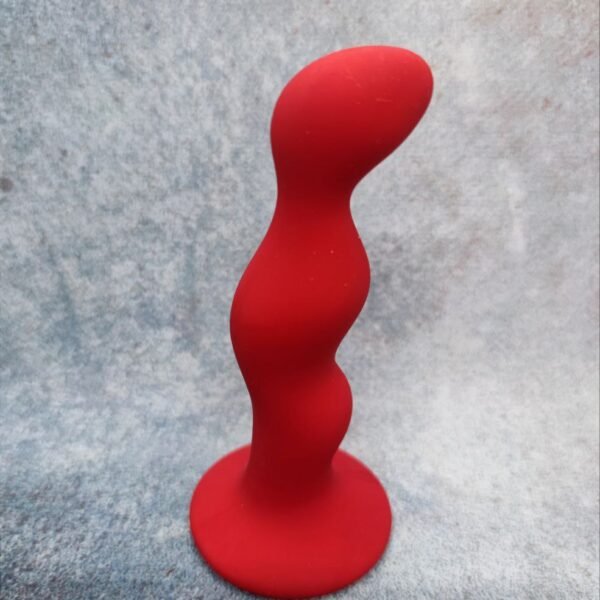 Анальна пробка хвиляста Loveshop Red 12 см * 2,5 см