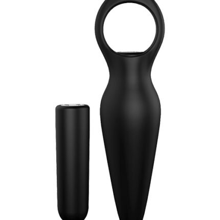 Анальна пробка з вібрацією Dream Toys CHEEKY LOVE TAPERED PLUG BLACK