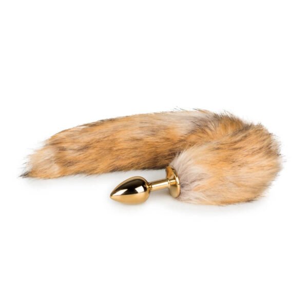 Анальна пробка з хвостиком песець S Довжина 40 см Fox Tail Plug Easy Toys