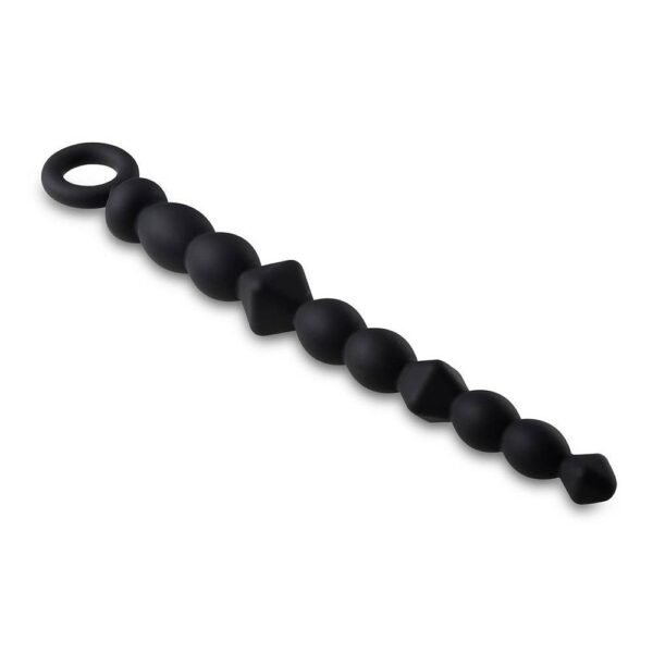 Анальні намисто Anal Adventures Platinum чорні, 24. 7 х 2. 5