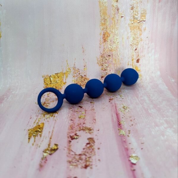 Анальні буси Loveshop Anal Chain Blue 15 см* 2. 5 см