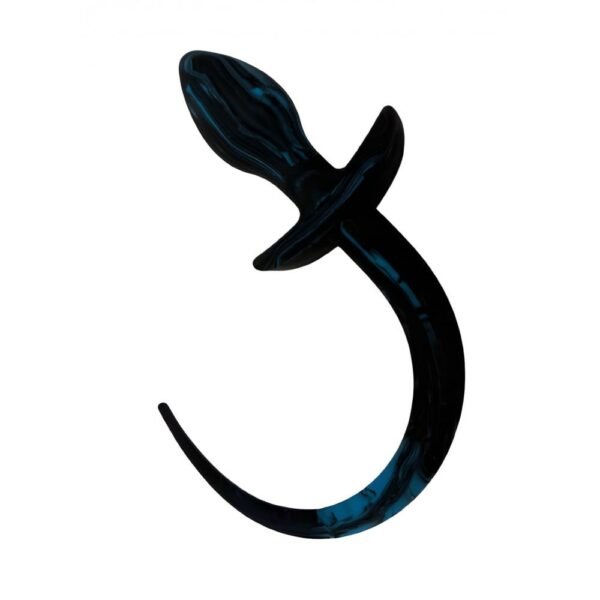 Анальний плаг із хвостиком ,синій