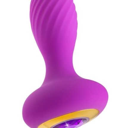 Анальний вібратор зі стразом Blush Oh My Gem Charm Amethyst колір фуксія